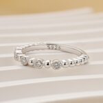 S925 Maxine Classic Round Cut Wedding Band For Women In Sterling Silver - Image 4