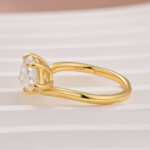 2.5Ct East-West Pear Cut Moissanite Ring in S925 Sterling Silver - Image 4