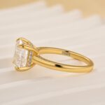 S925 3.0Ct Cushion Cut Solitaire Engagement Ring Travel Ring In Sterling Silver - Image 4
