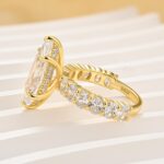 S925  4.0Ct Marquise Cut Side Stone Engagement Ring Travel Ring In Sterling Silver - Image 4