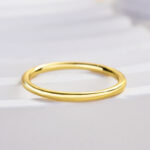 S925 Simple Wedding Band For Women In Sterling Silver - Image 3