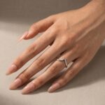 S925 Elegant Curved Wedding Band For Woman in Sterling Silver - Image 5