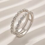S925 Classic 0.77Ct Insert Wedding Band Engagement Ring Enhancer - Image 6