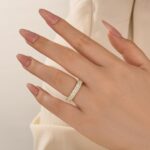 S925 3.0Ct Radiant Cut Half Wedding Band Travel Ring In Sterling Silver - Image 7