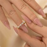 S925  Elegant Marquise Cut Half Wedding Band In Sterling Silver - Image 7