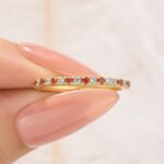 S925 Sterling Silver Classic Full Eternity Thin Wedding Band For Women - Image 14