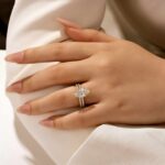 S925 4.0Ct Marquise Cut Wedding Ring Set Travel Ring With Classic Wedding Band - Image 3