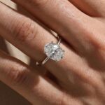 S925 Maxine Classic Moissanite 2.0 Ct~5.5 Ct Solitaire Oval Cut Engagement Ring