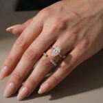 S925 4.5Ct Oval Cut Solitaire Engagement Ring in Sterling Silver with Open Round Cut Eternity Wedding Band - Image 7