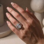 S925 4.0Ct Wedding Set Marquise Cut Hidden Halo Engagement Ring With Maxine Fashion Round Cut Jacket Wedding Band - Image 6