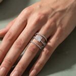 S925 Sterling Silver 3PC 2.0Ct Princess Cut Engagement Ring With Classic Wedding Band - Image 3