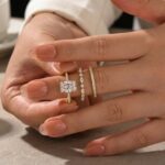 S925 3PC Wedding Set Elegant 3.5 Carat Radiant Cut Simulated Diamond Engagement Ring with Round & Marquise Accents Bands - Image 23
