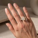 S925 Unique 7.0Ct Radiant Cut Insert Wedding Ring Set For Women In Sterling Silver - Image 5