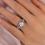 S925 Maxine Moissanite Special 2.0 Carat Square Princess Cut Engagement Ring