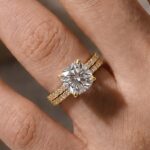 S925 2.5 Carat Cushion Cut Bridal Wedding Ring Set Travel Ring With Half Eternity Wedding Band - Image 5