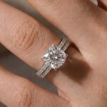 S925 2.5 Carat Cushion Cut Bridal Wedding Ring Set Travel Ring With Half Eternity Wedding Band - Image 13