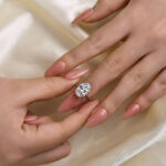 S925 Exclusive Oval Cut Engagement Ring In Sterling Silver - Image 3