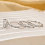 S925 3PC 2.0Ct Princess Cut Wedding Ring For Her With Two Classic Wedding Bands - Image 5