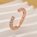 S925 1.3Ct Open Round Cut Eternity Wedding Band In Sterling Silver - Image 8