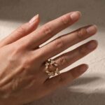 S925 Marquise Cut&Round Cut Open Curved Wedding Band in 18K Yellow Gold Sterling Silver - Image 3