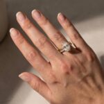 S925 4.5Ct Oval Cut Solitaire Engagement Ring in Sterling Silver with Open Round Cut Eternity Wedding Band - Image 2