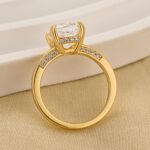 S925 3.0Ct Cushion Cut Solitaire Engagement Ring Travel Ring In Sterling Silver - Image 5