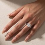 S925 Split Shank 4.0Ct Cushion Cut Engagement Ring in Sterling Silver - Image 3