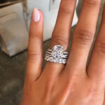 S925 3PC Wedding Ring Set 4.5 Carat Cushion Cut Engagement Rings With Criss Cross Wedding Band & Eternity Wedding Band - Image 2