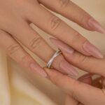 S925 Unique X Criss Cross Wedding Band For Women In Sterling Silver - Image 6