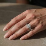 S925 Crushed Ice 5.0Ct Cushion Cut Engagement Ring in Sterling Silver with Wedding Band - Image 5