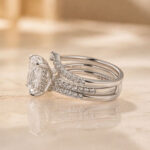 S925 Elegant 3.5Ct Radiant Cut Engagement Ring in Sterling Silver With Enhancer Wedding Band - Image 5