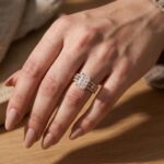S925 3PC Wedding Set Elegant 3.5 Carat Radiant Cut Simulated Diamond Engagement Ring with Round & Marquise Accents Bands - Image 12