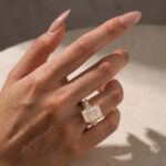 S925 Unique 7.0Ct Radiant Cut Insert Wedding Ring Set For Women In Sterling Silver - Image 4