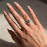 S925 Moissanite 3.5CT Radiant Cut Green Engagement Ring with Round & Marquise Accents Bands - Image 8