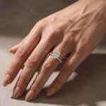 S925 Moissanite 5.5 Ct Solitaire Oval Cut Engagement Ring with Eternity Oval Cut Ring - Image 6
