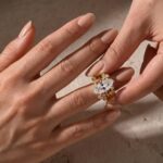 S925 Hidden Halo 4.0Ct Marquise Cut Engagement Ring with 1.5Ct Marquise&Round Cut Enhancer Wedding Band - Image 2