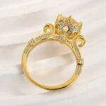 S925 Moissanite 2.0Carat Round Cut Vintage Engagement Ring in Sterling Silver - Image 8
