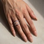 S925 Pavé Full Eternity Blue & White Stone Enhancer Wedding Band - Image 8