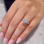 S925 Maxine Classic Moissanite 2.0 Carat Round Cut Engagement Ring - Image 2