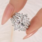 S925 Exclusive 4.0Ct/5.0Ct Oval Cut Wedding Ring Set Travel Ring With Jacket Wedding Band - Image 17