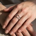 S925 Infinity Twist Stackable Wedding Band in Sterling Silver - Image 2