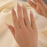 S925 Maxine Classic Round Cut Wedding Band For Women In Sterling Silver - Image 2