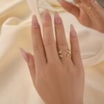 S925 Vintage Yellow Gold Jacket Wedding Band In Sterling Silver - Image 2