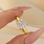 S925 3.0Ct Cushion Cut Solitaire Engagement Ring Travel Ring In Sterling Silver