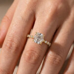 S925 Maxine Moissanite 2.0 Carat Cushion Cut Engagement Ring