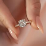 S925 Maxine Classic 3.0Ct Cushion Cut Engagement Ring In Sterling Silver - Image 10