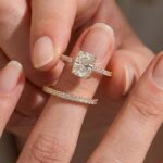 S925 2.0Ct Radiant Cut Moissanite Engagement Ring Set in Sterling Silver With Pave Wedding Band - Image 6