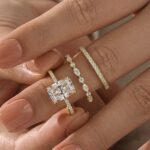 S925 3PC Wedding Set Elegant 3.5 Carat Radiant Cut Simulated Diamond Engagement Ring with Round & Marquise Accents Bands - Image 21