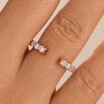 S925 1.3Ct Open Round Cut Eternity Wedding Band In Sterling Silver - Image 5