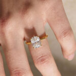 S925 Maxine Attractive Moissanite 2.5 Ct~4.0 Ct Cushion Cut Engagement Ring - Image 15